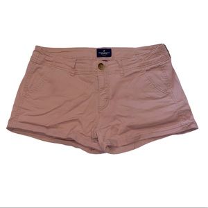 American Eagle Sz 10 Pink Peach Stretch Shorts